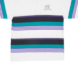 CLASSIC COLLECTION Grand Falls Golf Club Mens Polo Shirt Blue Striped L