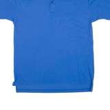 Mens Polo Shirt Blue L