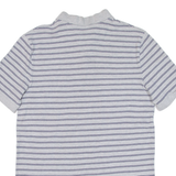 CHAPS Mens Polo Shirt Grey Striped S