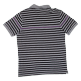 CHAPS Mens Polo Shirt Grey Striped M