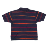 TOMMY HILFIGER Mens Polo Shirt Blue Striped XL