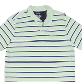 CHAPS Mens Polo Shirt Green Striped L