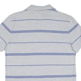 NAUTICA Mens Polo Shirt Grey Striped M