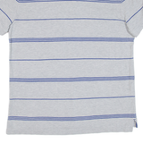 NAUTICA Mens Polo Shirt Grey Striped M
