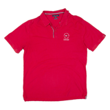 TOMMY HILFIGER Mens Polo Shirt Red 2XL