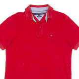 TOMMY HILFIGER Custom Fit Mens Polo Shirt Red M