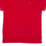 TOMMY HILFIGER Custom Fit Mens Polo Shirt Red M