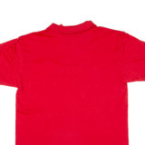 Mens Polo Shirt Red L