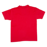 Mens Polo Shirt Red L