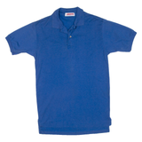 JERZEES Mens Polo Shirt Blue S