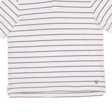 CREMIEUX Mens Polo Shirt White Striped L