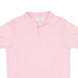 SHENANIGANS Womens Polo Shirt Pink L