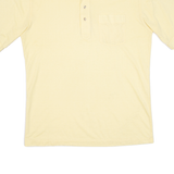Mens Polo Shirt Yellow M