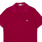 LACOSTE Slim Fit Mens Polo Shirt Maroon M