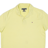 TOMMY HILFIGER Custom Fit Mens Polo Shirt Yellow L