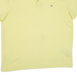 TOMMY HILFIGER Custom Fit Mens Polo Shirt Yellow L