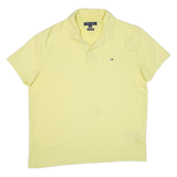 TOMMY HILFIGER Custom Fit Mens Polo Shirt Yellow L