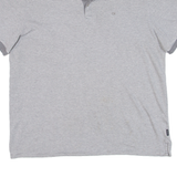 CALVIN KLEIN Mens Polo Shirt Grey Striped M