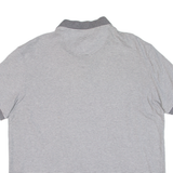 CALVIN KLEIN Mens Polo Shirt Grey Striped M