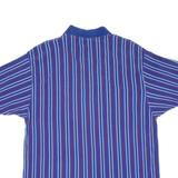 CHAPS RALPH LAUREN Mens Polo Shirt Blue Striped XL