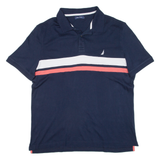 NAUTICA Mens Polo Shirt Blue L