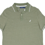 NAUTICA Mens Polo Shirt Green L