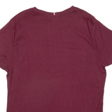 TOMMY HILFIGER Girls T-Shirt Maroon 2XL