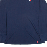 TOMMY HILFIGER Boys T-Shirt Blue Long Sleeve XL