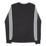 ADIDAS Womens T-Shirt Black Long Sleeve UK 6