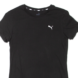 PUMA Womens T-Shirt Black XS