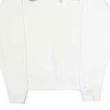 CHAMPION Womens Sweatshirt White Crew Neck M