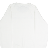 CHAMPION Womens Sweatshirt White Crew Neck M