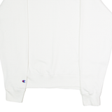 CHAMPION Womens Sweatshirt White Crew Neck M