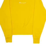 CHAMPION REVERSE WEAVE Mens Sweatshirt Yellow High Neck S