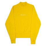 CHAMPION REVERSE WEAVE Mens Sweatshirt Yellow High Neck S