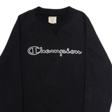 CHAMPION Mens Sweatshirt Black Crew Neck S