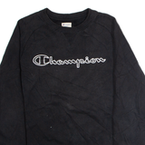 CHAMPION Mens Sweatshirt Black Crew Neck S