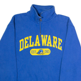 JANSPORT Delaware Mens Sweatshirt Blue 1/4 Zip 90s USA M