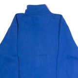 JANSPORT Delaware Mens Sweatshirt Blue 1/4 Zip 90s USA M