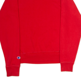 CHAMPION Mens Sweatshirt Red Crew Neck S