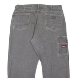 DICKIES Workwear Mens Jeans Grey Loose Tapered W38 L27