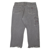 DICKIES Workwear Mens Jeans Grey Loose Tapered W38 L27