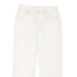 LEVI'S Low Pro Womens Jeans Cream Regular Straight W32 L30