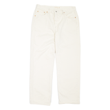 LEVI'S Low Pro Womens Jeans Cream Regular Straight W32 L30