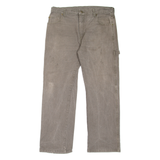 DICKIES Carpenter Workwear Mens Jeans Grey Relaxed Straight W34 L30