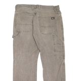 DICKIES Carpenter Workwear Mens Jeans Grey Relaxed Straight W34 L30