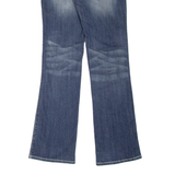WRANGLER Rock 47 Low Rise Womens Jeans Blue Regular Bootcut Stone Wash W30 L34
