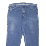 DICKIES Workwear Mens Jeans Blue Regular Tapered Stone Wash W44 L31