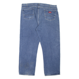 DICKIES Workwear Mens Jeans Blue Regular Tapered Stone Wash W44 L31
