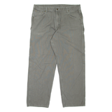 CARHARTT Carpenter Workwear Mens Jeans Green Loose Tapered W40 L32
